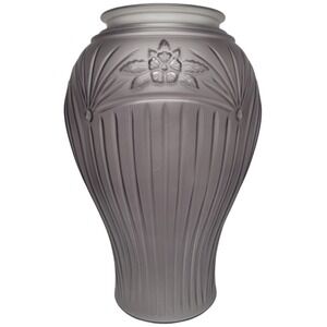Anchor Hocking‎ Glass Cambridge Mauve 16" Floor Vase Cascade Pattern